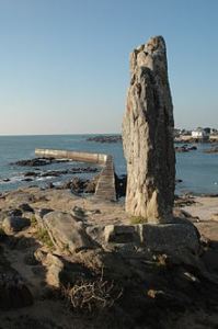 Menhir de la pierre longue Batz-sur-mer